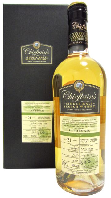 Laphroaig - Chieftain's Single Cask #5039 1994 21 year old Whisky