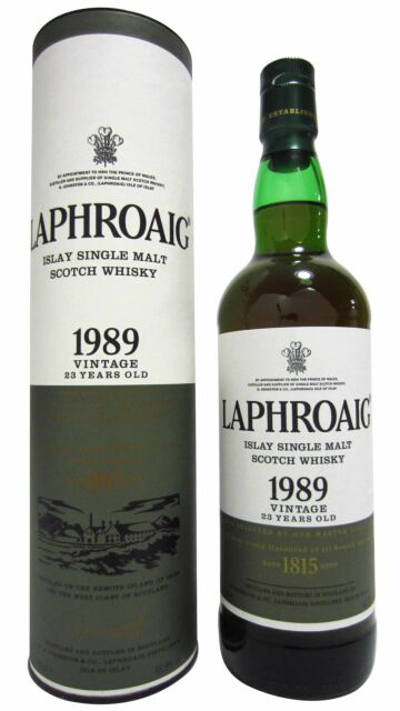 Laphroaig - Islay Single Malt Scotch 1989 23 year old Whisky