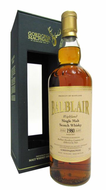 Balblair - Gordon & MacPhail Highland Single Malt Scotch 1980 33 year old Whisky