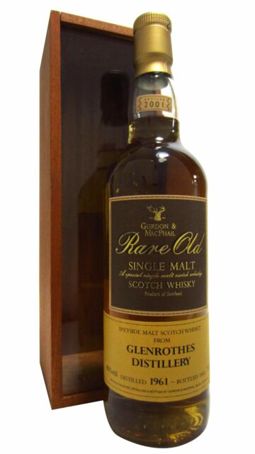 Glenrothes - Gordon & MacPhail Rare Old Single Malt Scotch 1961 40 year old Whisky