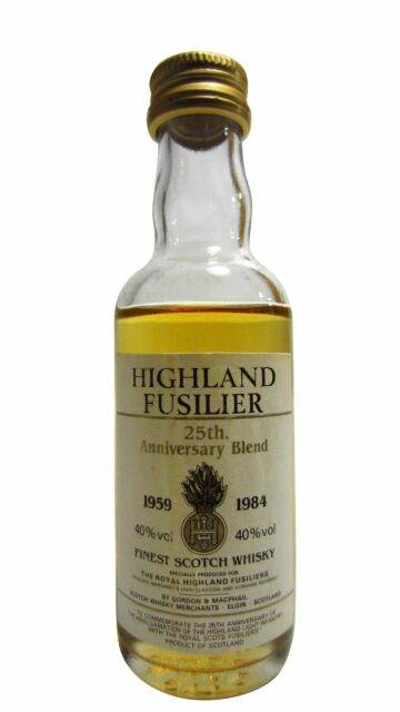 Highland Fusilier - 25th Anniversary Whisky Miniature