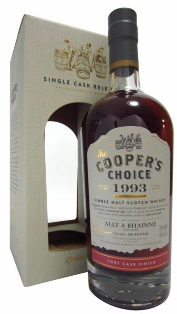 Allt-a-Bhainne - Cooper's Choice - Single Port Cask #9338 1993 22 year old Whisky