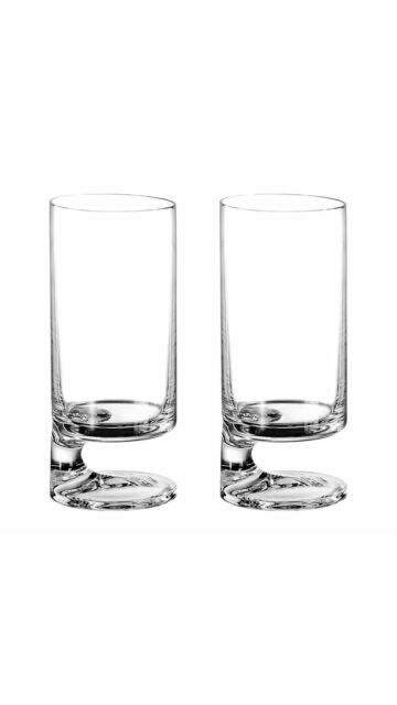 Joe Colombo - Smoke Bibita Highball Glass (Twin Pack)