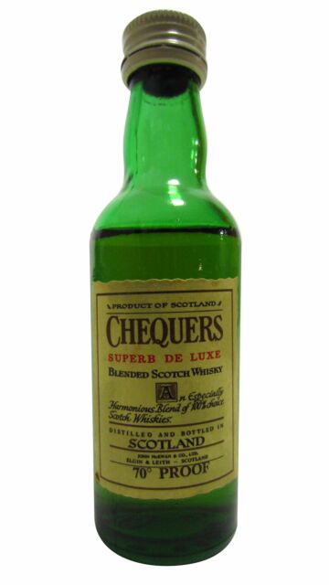 Chequers Superb - De Luxe Blended Scotch Whisky Miniature