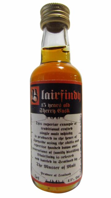 Blairfindy - Sherry Cask Single Malt 15 year old Whisky Miniature
