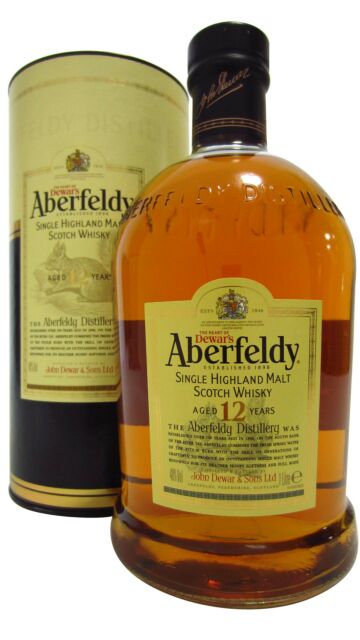 Aberfeldy - Highland Single Malt 12 year old Whisky (Old Bottling) (1 Litre)