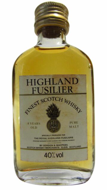 Highland Fusilier - Finest Scotch Blended 8 year old Whisky Miniature