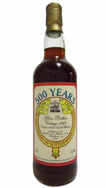 Glenrothes - 500 Year Anniversary Bottling 1966 27 year old Whisky