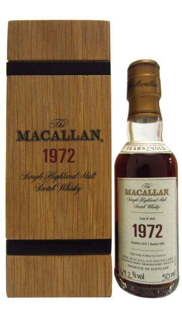 The Macallan - Fine & Rare Single Malt Scotch 1972 29 year old Whisky Miniature