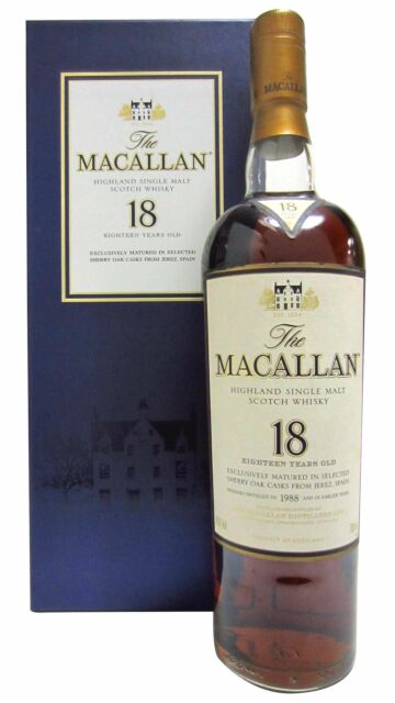 The Macallan - 2006 Release Sherry Oak Highland Single Malt Scotch 1988 18 year old Whisky
