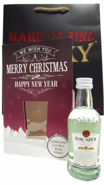 Bacardi - Carta Blanca Superior Rum Christmas Card Gift Pack