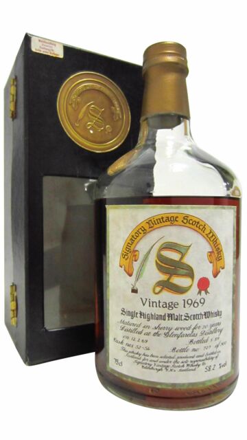 Glenfarclas - Signatory Vintage Single Malt Scotch 1969 20 year old Whisky