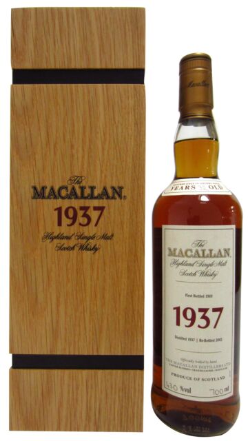 The Macallan - Fine & Rare Single Malt Scotch 1937 32 year old Whisky