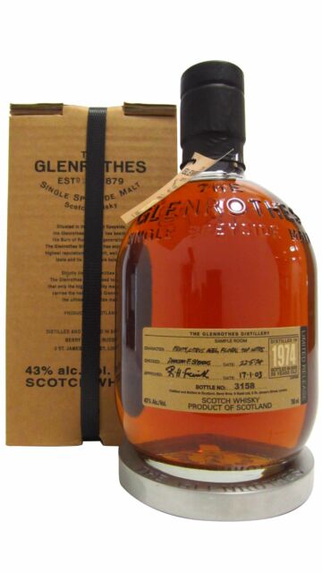 Glenrothes - Speyside Single Malt Scotch 1974 29 year old Whisky