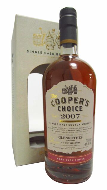 Glenrothes - Cooper's Choice - Single Port Cask #1929 2007 10 year old Whisky