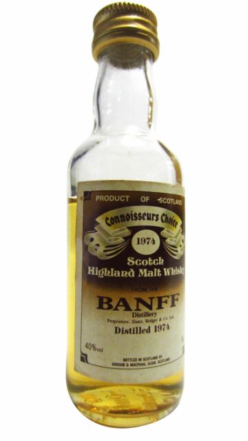 Banff (silent) - Connoisseurs Choice Single Malt Scotch 1974 Whisky Miniature (Low Fill Level)
