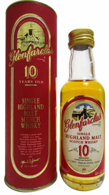 Glenfarclas - Single Highland Malt 10 year old Whisky Miniature