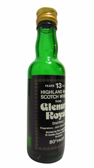 Glenury Royal (silent) - Cadenhead's Single Malt Scotch 13 year old Whisky Miniature