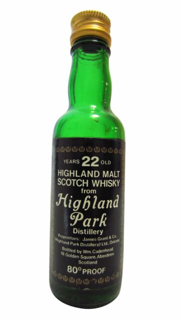 Highland Park - Cadenhead's Single Malt Scotch 22 year old Whisky Miniature