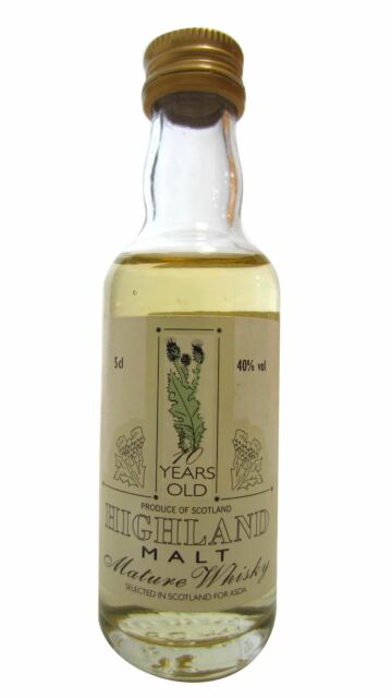 Asda - Highland Malt Scotch 10 year old Whisky Miniature