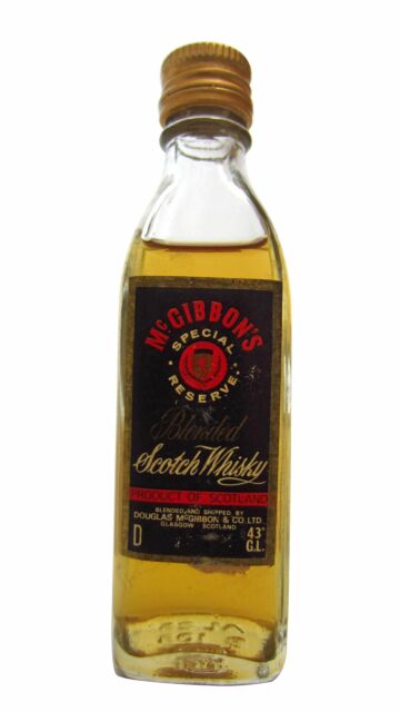 McGibbons - Special Reserve Blended Scotch Whisky Miniature