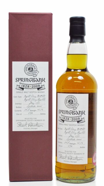 Springbank - Stuart Robertson Society Bottling 1997 11 year old Whisky
