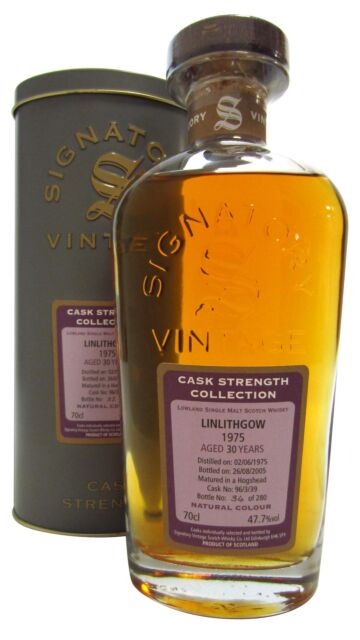Linlithgow (silent) - Signatory Vintage Cask Strength Collection Single Cask #96339 1975 30 year old Whisky