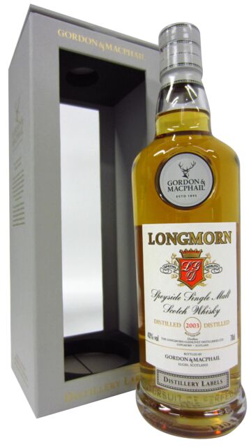 Longmorn - Gordon & MacPhail Distillery Labels Single Malt Scotch 2003 15 year old Whisky