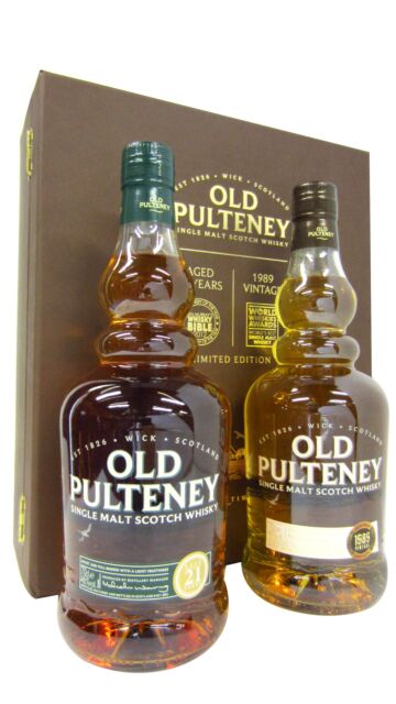 Old Pulteney - 1989 & 21 Year Old Highland Single Malt Scotch Whisky Twin Pack