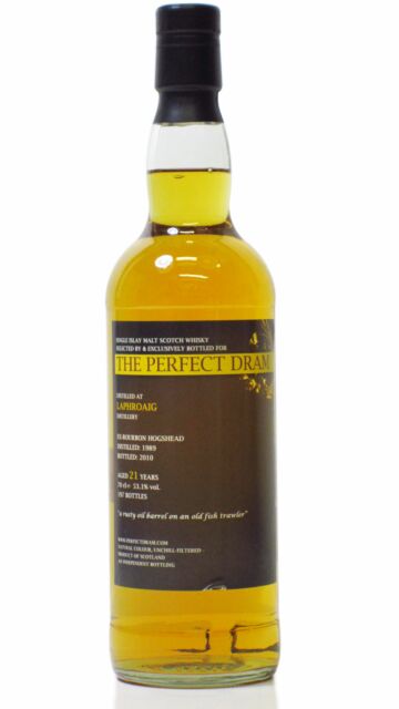 Laphroaig - The Perfect Dram Islay Single Malt Scotch 1989 21 year old Whisky