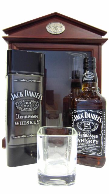 Jack Daniel's - Old No. 7 Tennessee Whiskey Display Case & Tumblers