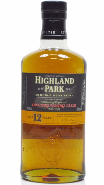 Highland Park - Orkney Rugby Club 1966-2006 1994 12 year old Whisky