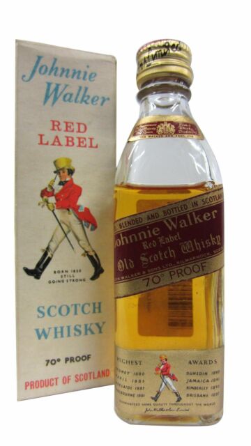 Johnnie Walker - Red Label Blended Scotch Whisky Miniature (1970's Bottling)