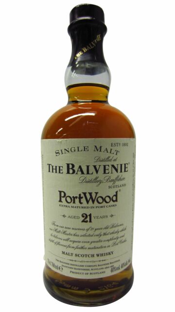 Balvenie - Port Wood Single Malt Scotch 21 year old Whisky (Old Bottling)