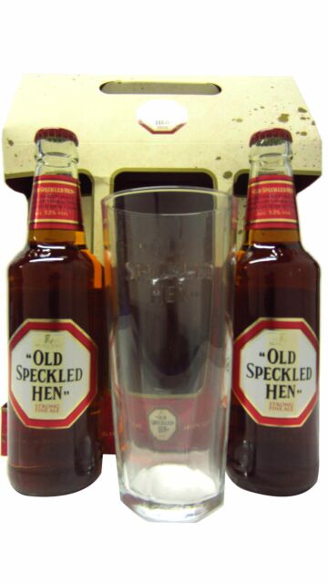 Old Speckled Hen - Strong Fine Ale Beer Pint Glass Gift Pack