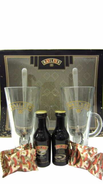 Baileys - Original Irish Cream Liqueur Miniatures, Truffles & Glasses Gift Pack