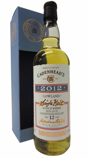 Auchentoshan - Cadenhead's Authentic Collection Single Malt Scotch 1999 12 year old Whisky
