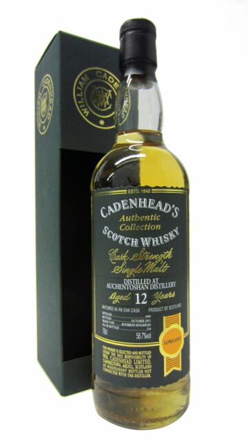 Auchentoshan - Cadenhead's Authentic Collection Single Malt Scotch 1999 12 year old Whisky