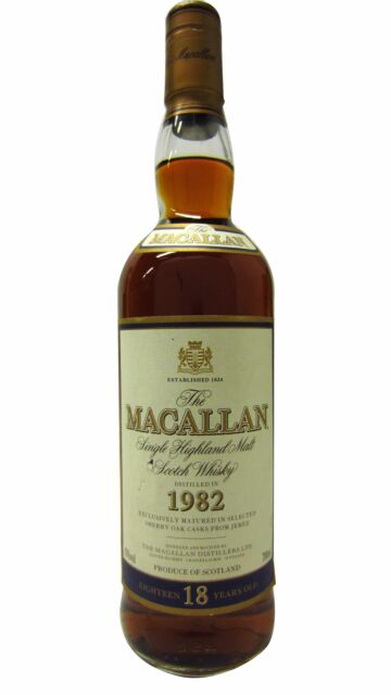 The Macallan - 2000 Release Sherry Oak Highland Single Malt Scotch 1982 18 year old Whisky (Unboxed)