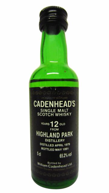 Highland Park - Cadenhead's Single Malt Scotch 1979 12 year old Whisky Miniature