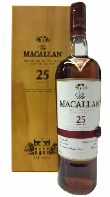The Macallan - Sherry Oak Single Malt Scotch 25 year old Whisky