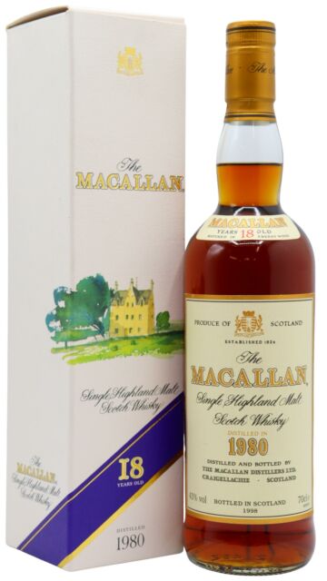 The Macallan - 1998 Release Sherry Oak Highland Single Malt Scotch 1980 18 year old Whisky
