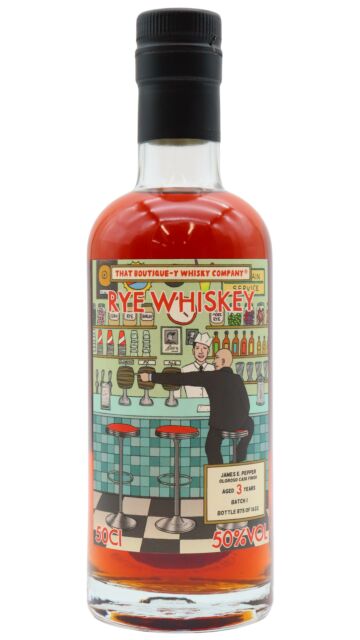 James E Pepper - That Boutique-y Whisky Company Batch #1 Rye 3 year old Whiskey