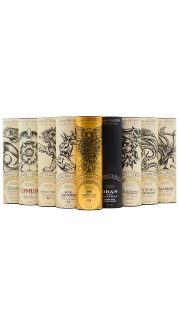 Game Of Thrones - Complete Collection Single Malt Scotch Whisky Bundle (9 x 70cl)