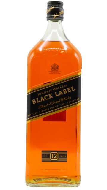 Johnnie Walker - Black Label Blended Scotch 12 year old Whisky (1.5 Litre Magnum)