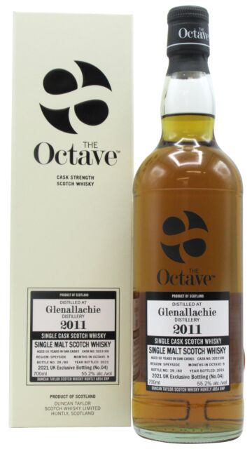 GlenAllachie - The Octave Single Sherry Cask #3033109 2011 10 year old Whisky