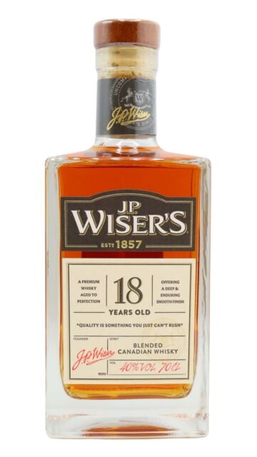 ウイスキー OLD  CANADIAN WHISKY JP Wiser's - Oldest Canadian 18 year old Whisky (1950's