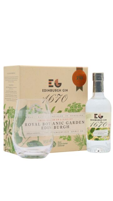 Edinburgh Gin - 1670 Small Batch Gin Glass Pack