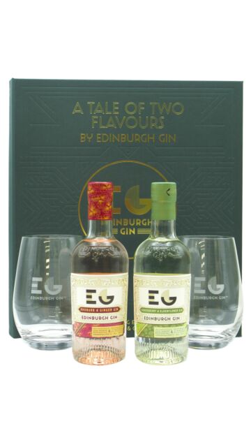 Edinburgh Gin - A Tale Of Two Flavours Gin Glass Pack