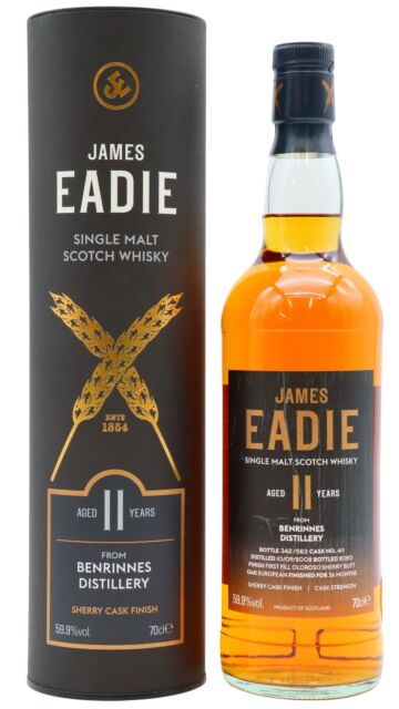 Benrinnes - James Eadie Oloroso Sherry Cask Finish Single Malt Scotch 2008 11 year old Whisky